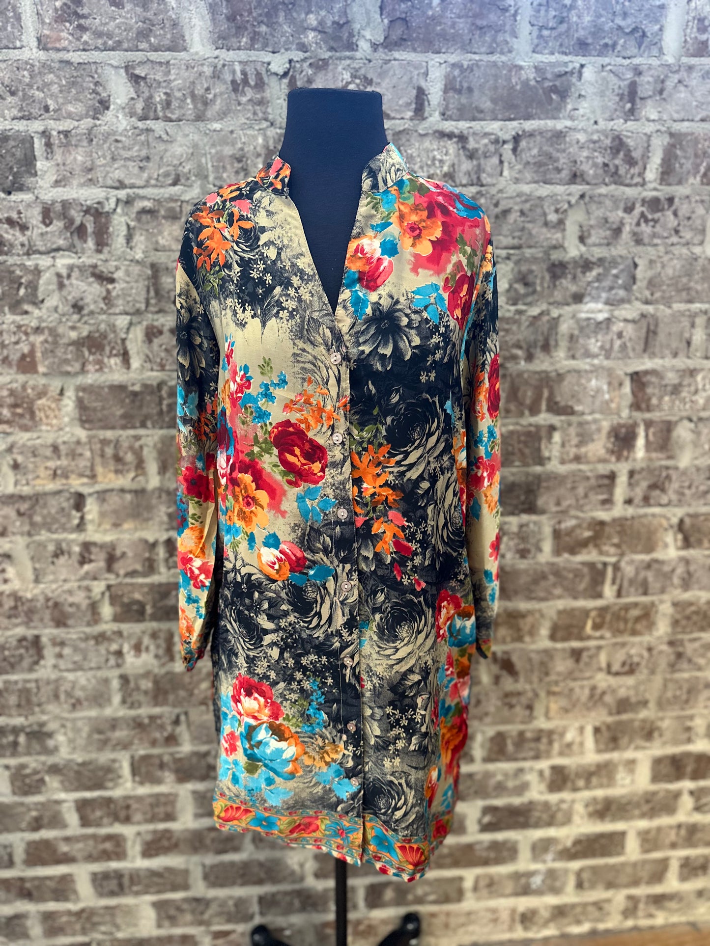Floral Button Dress