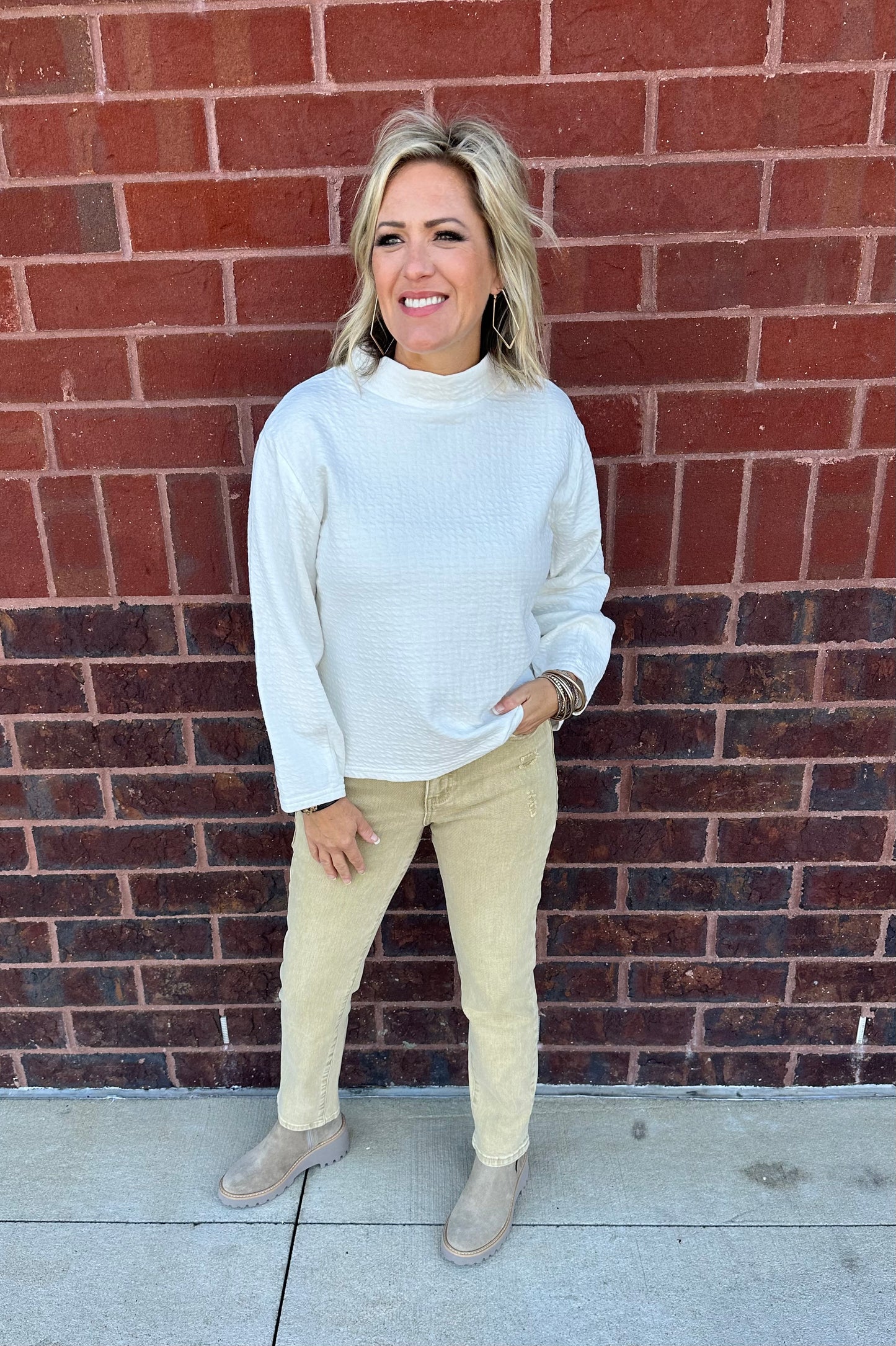 Mock Neck Top