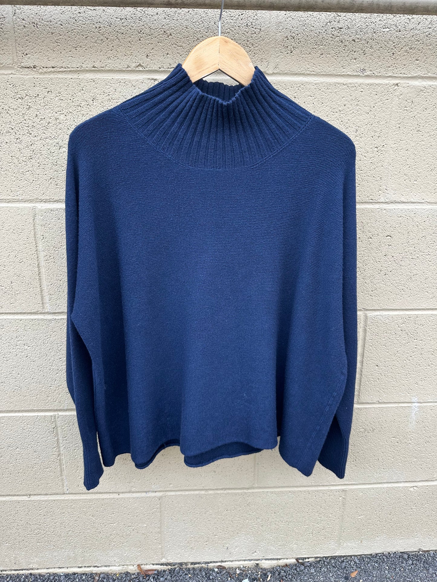 Ribbed Neck Sweater