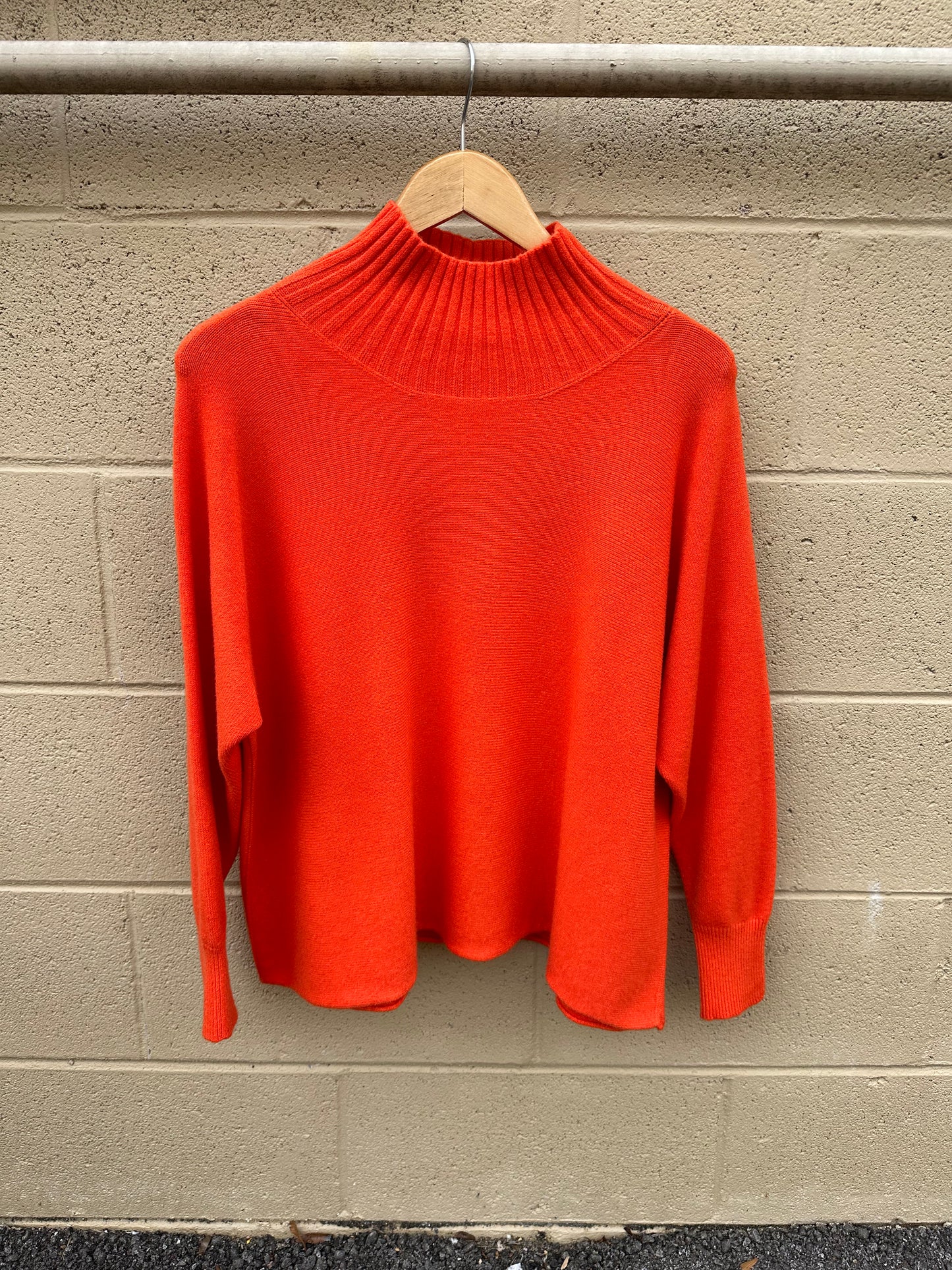 Ribbed Neck Sweater