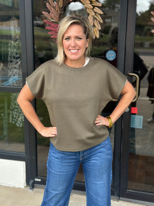 Short Slv Round Neck