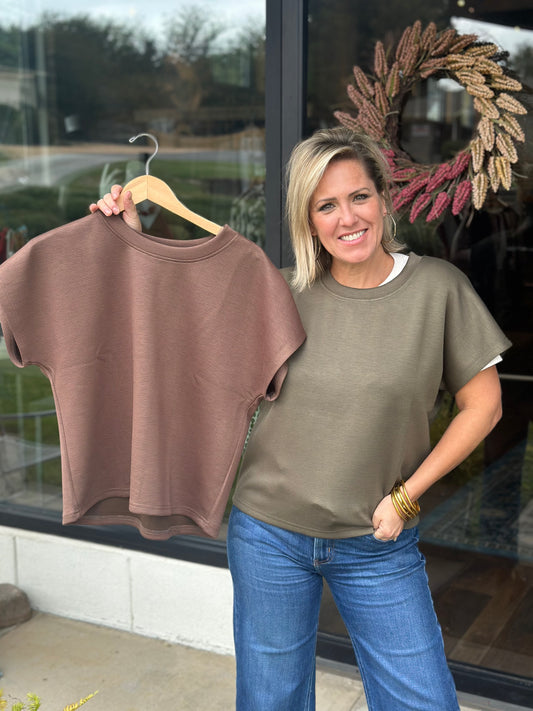 Short Slv Round Neck