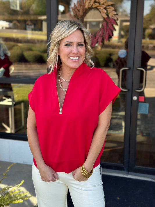 Half Zip Scuba Shirt