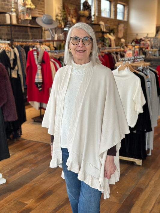 Ruffle Trim Cardi