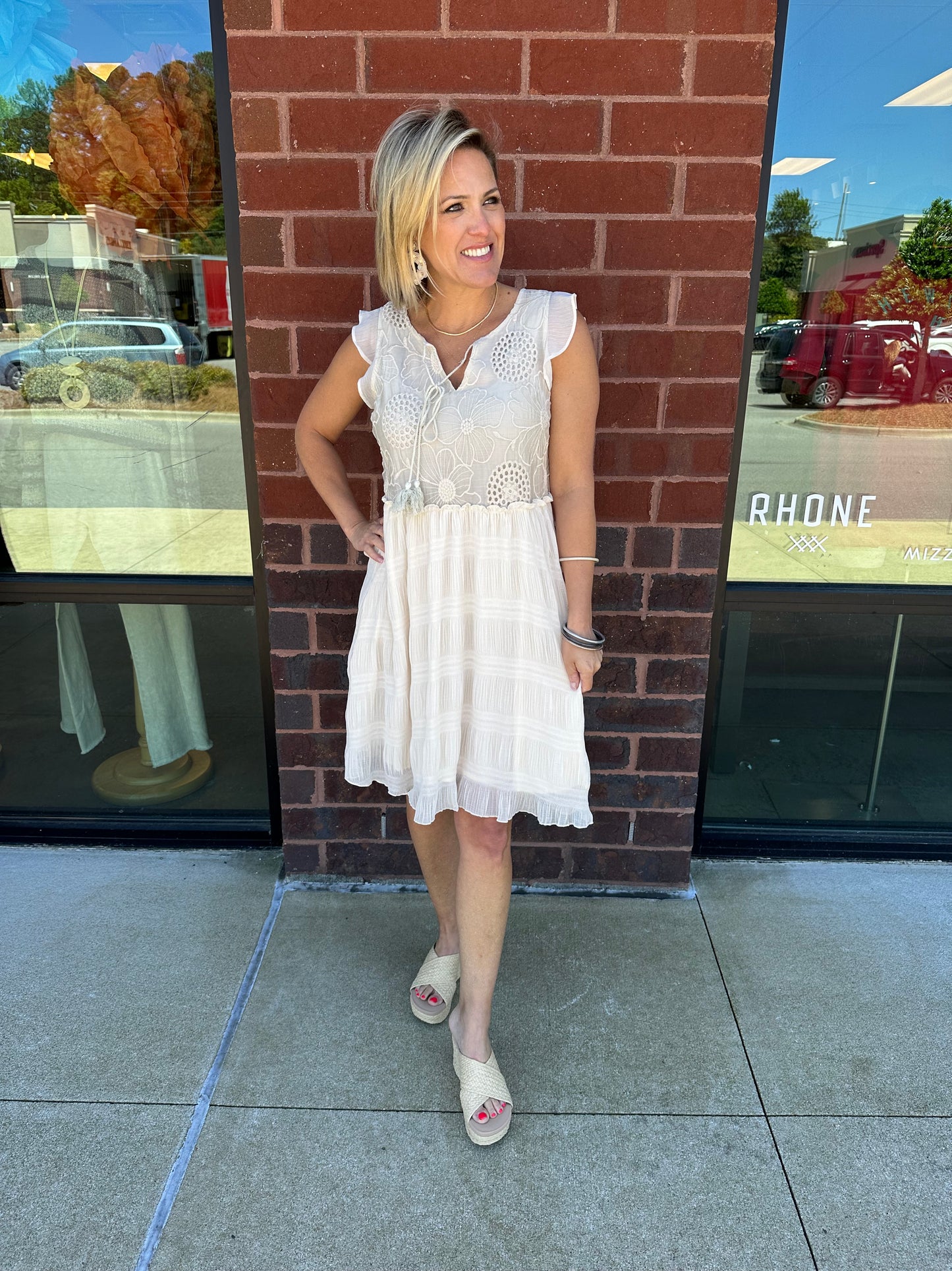 Flutter Embroidery Dress
