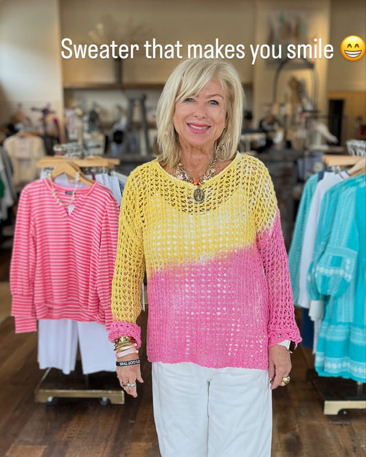 Bright Crochet Sweater