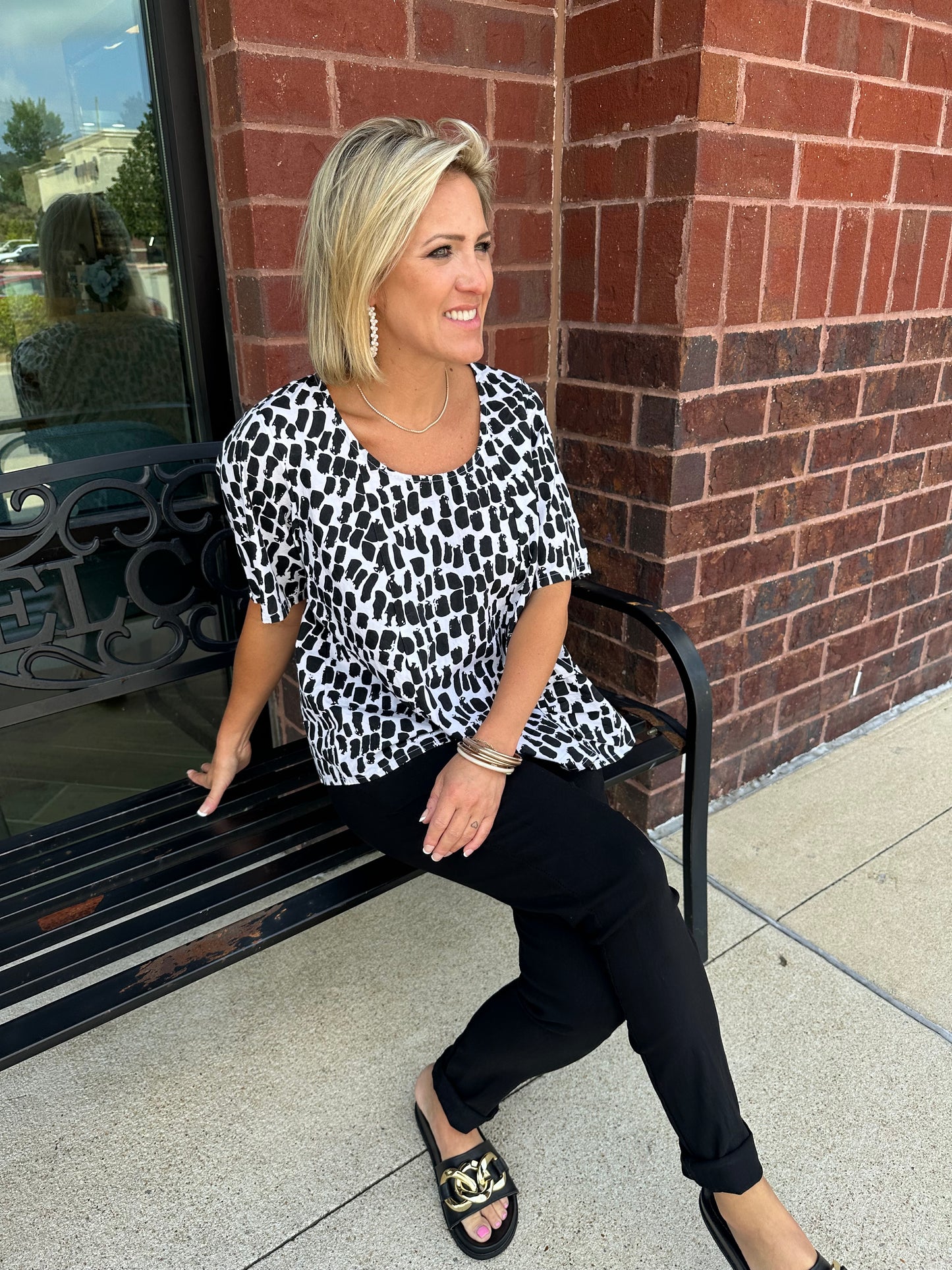 Carmello Top Meko Print