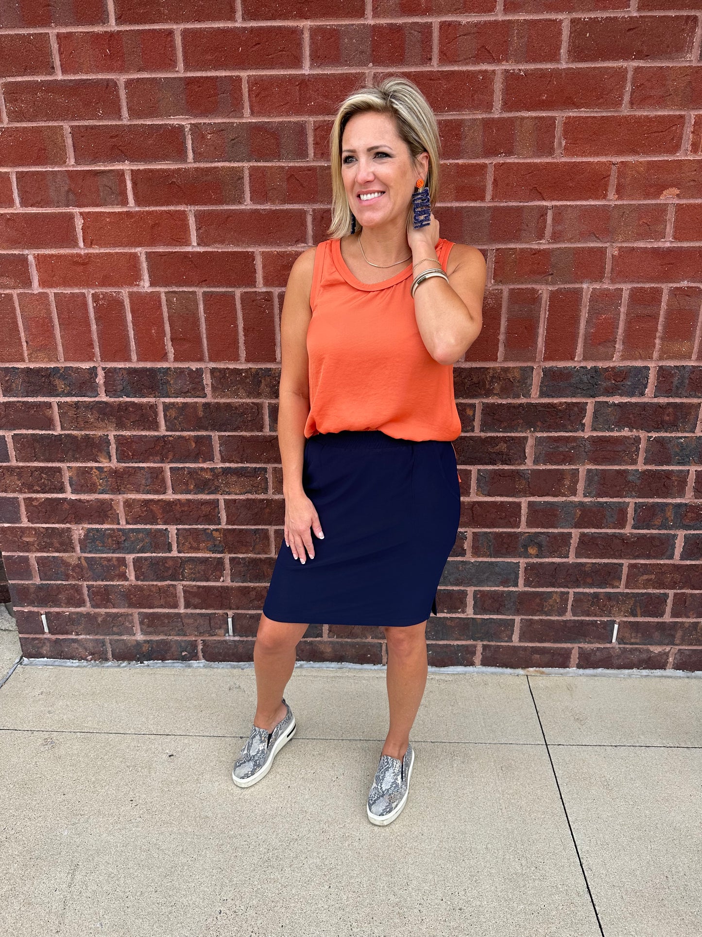 Rayon Scoop Neck Top