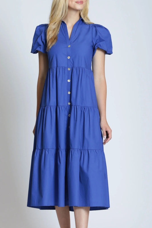 Long Tiered Puff Dress
