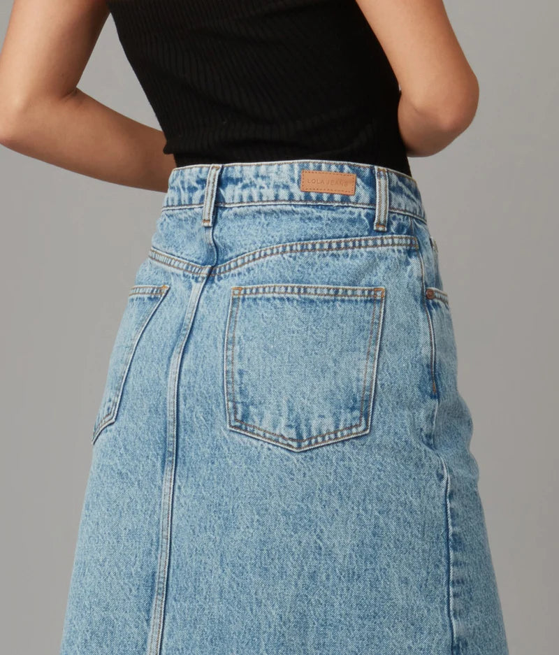 Denim Maxi Skirt