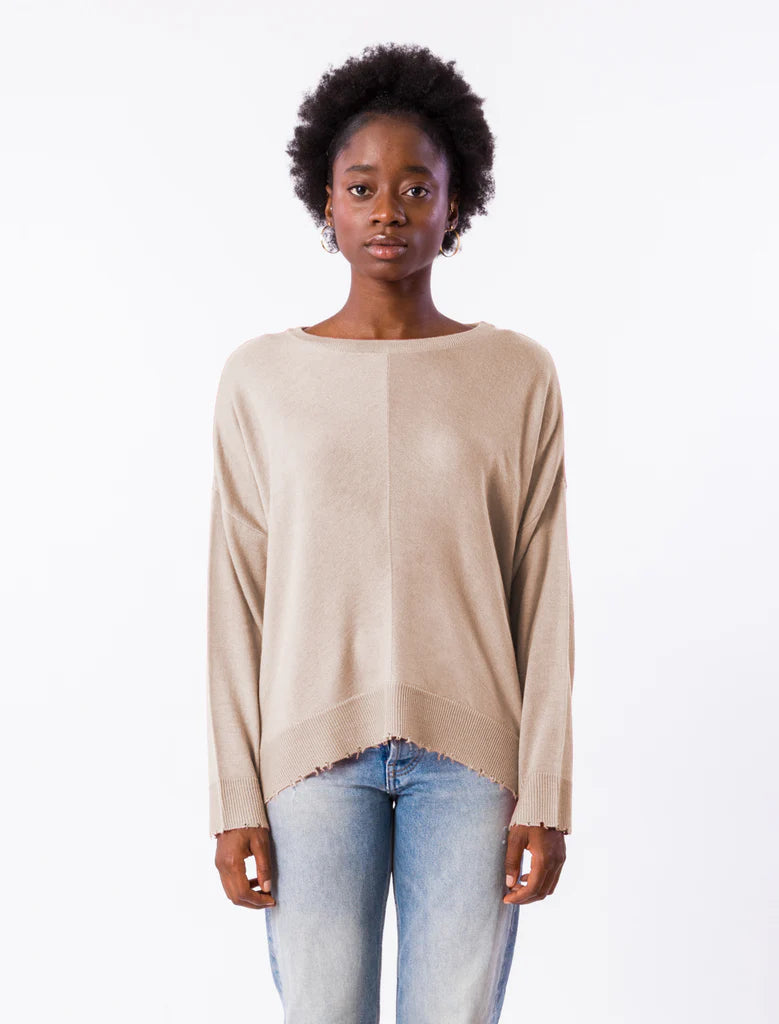 L/S Raw Edge