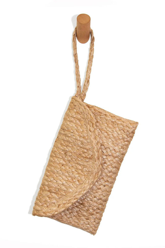 Jute Clutch wristlet