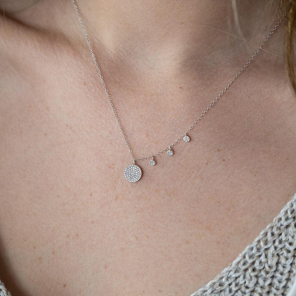 Three Plus Me Pendant Necklace Gold