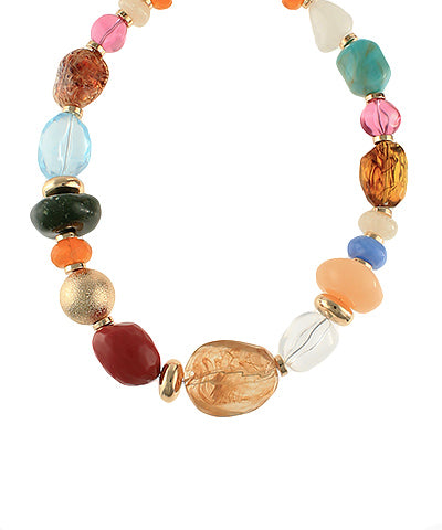 Multi Color Stone Necklace
