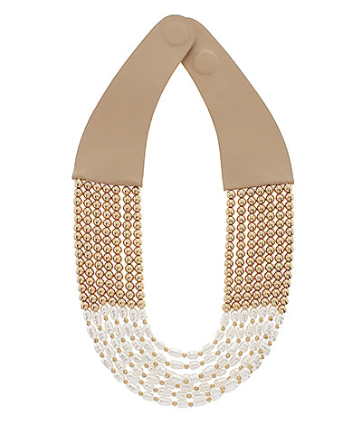 Pearl & Metal Layer Neck