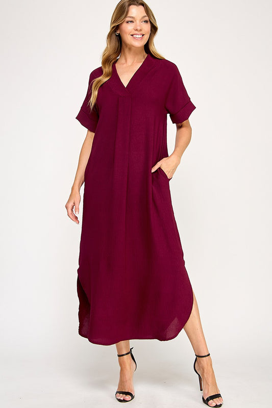 Fall Maxi Tee Dress