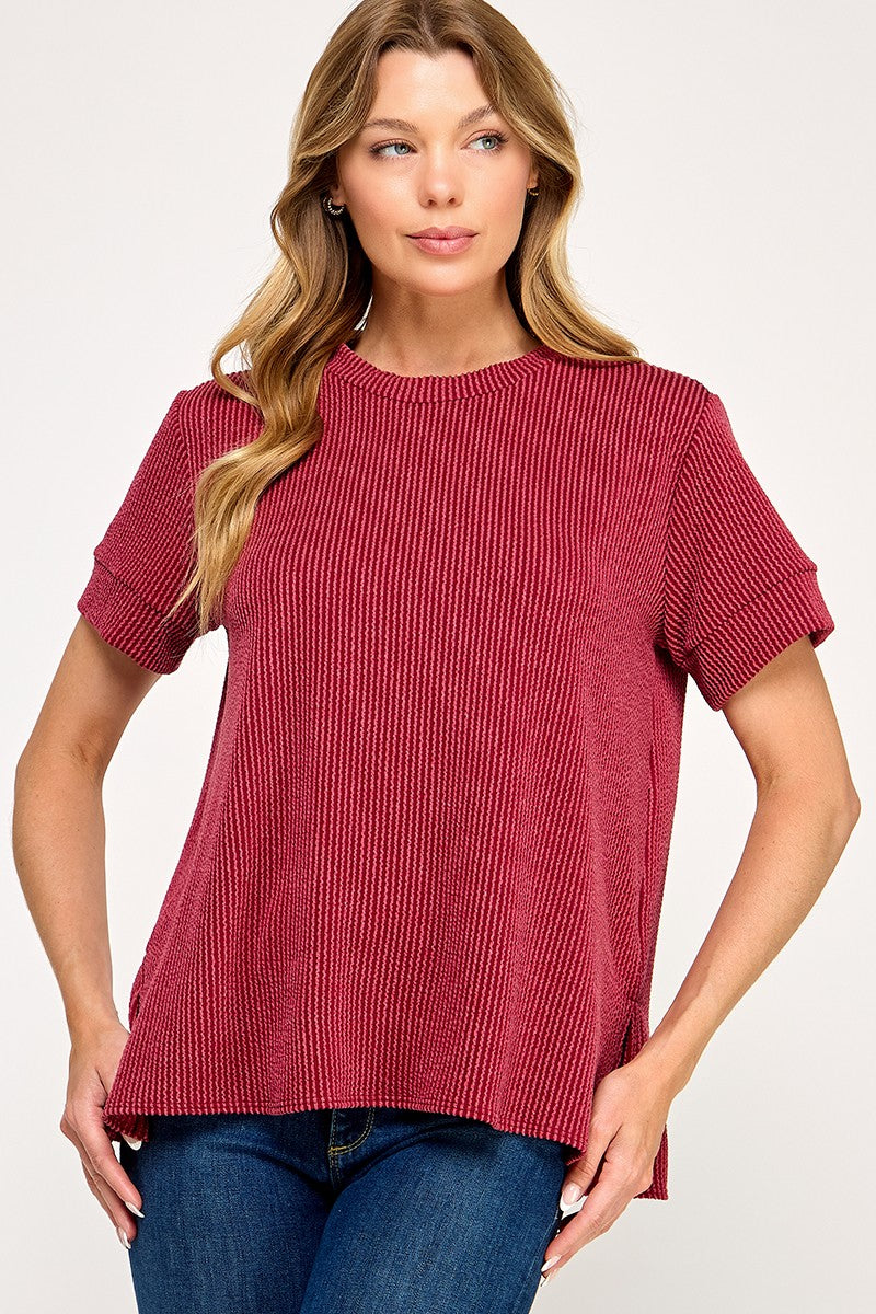 Ribbed comfy tee