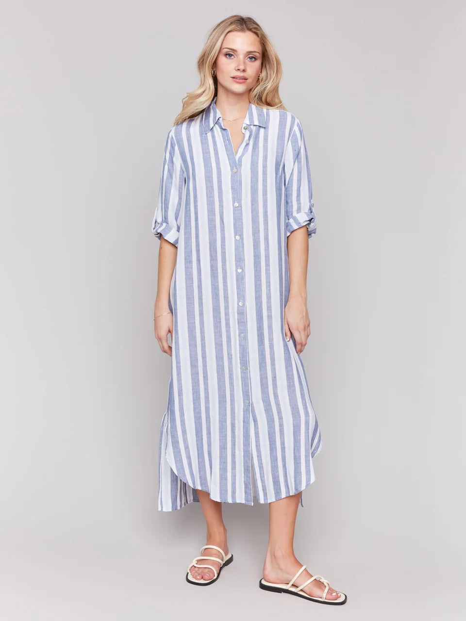 Stripe Linen Dress