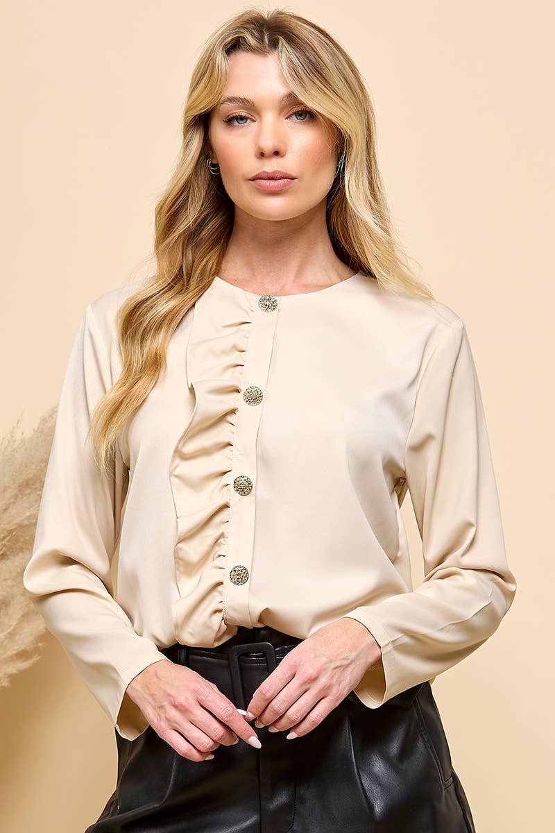 RUFFLE LONG SLEEVE