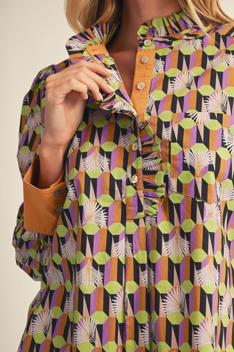 Geo Pattern Dress
