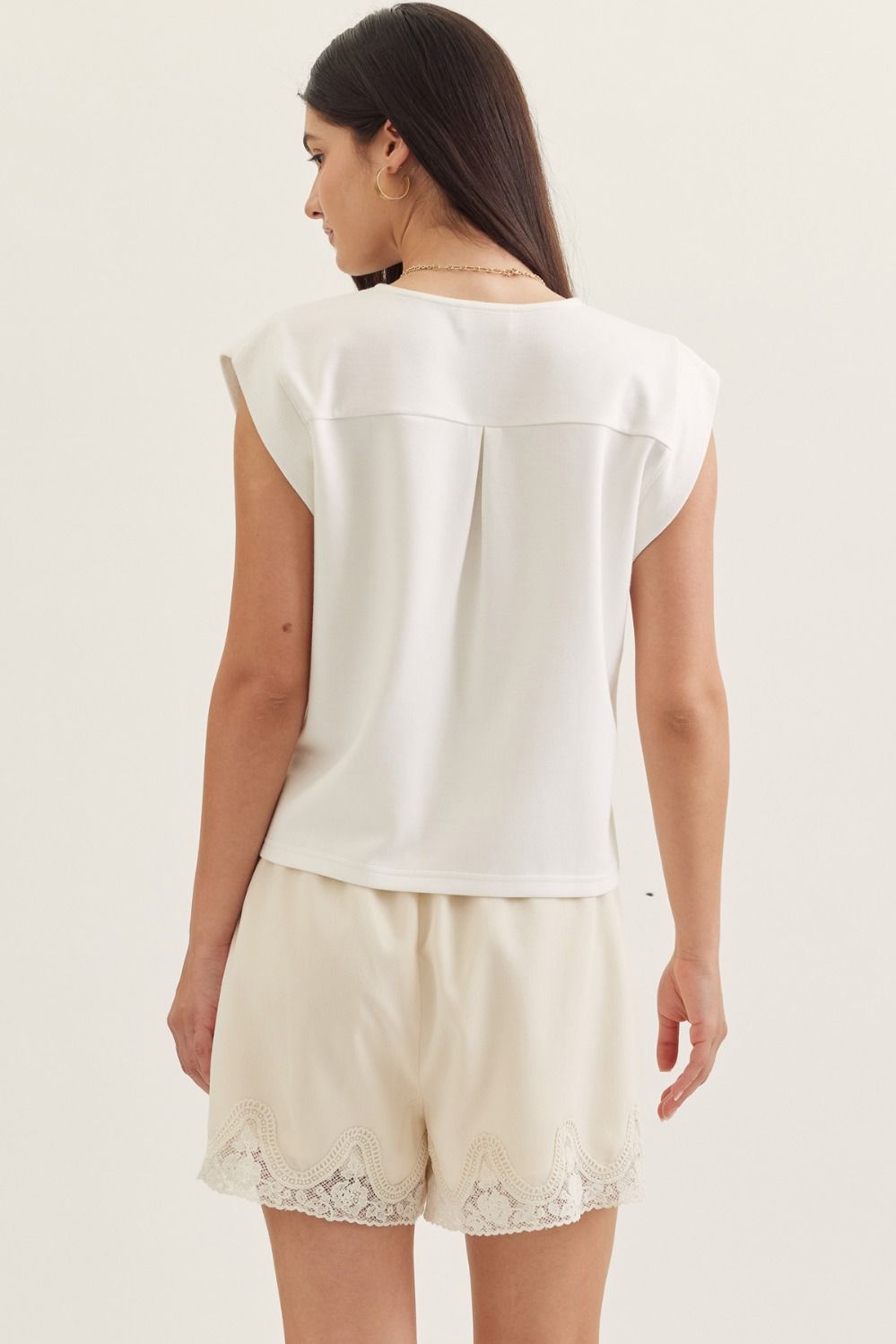Sleeveless V-Neck Top
