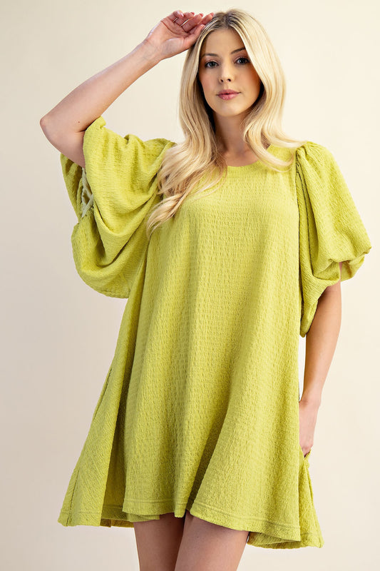 Scoop-neckline Dress