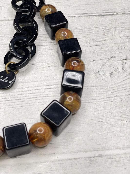Sphere & Block Necklace