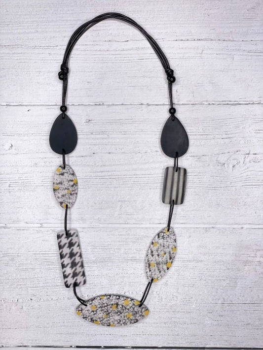 Houndstooth Resin Rectangle