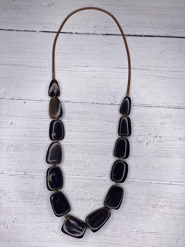 Rectangle Long Necklace