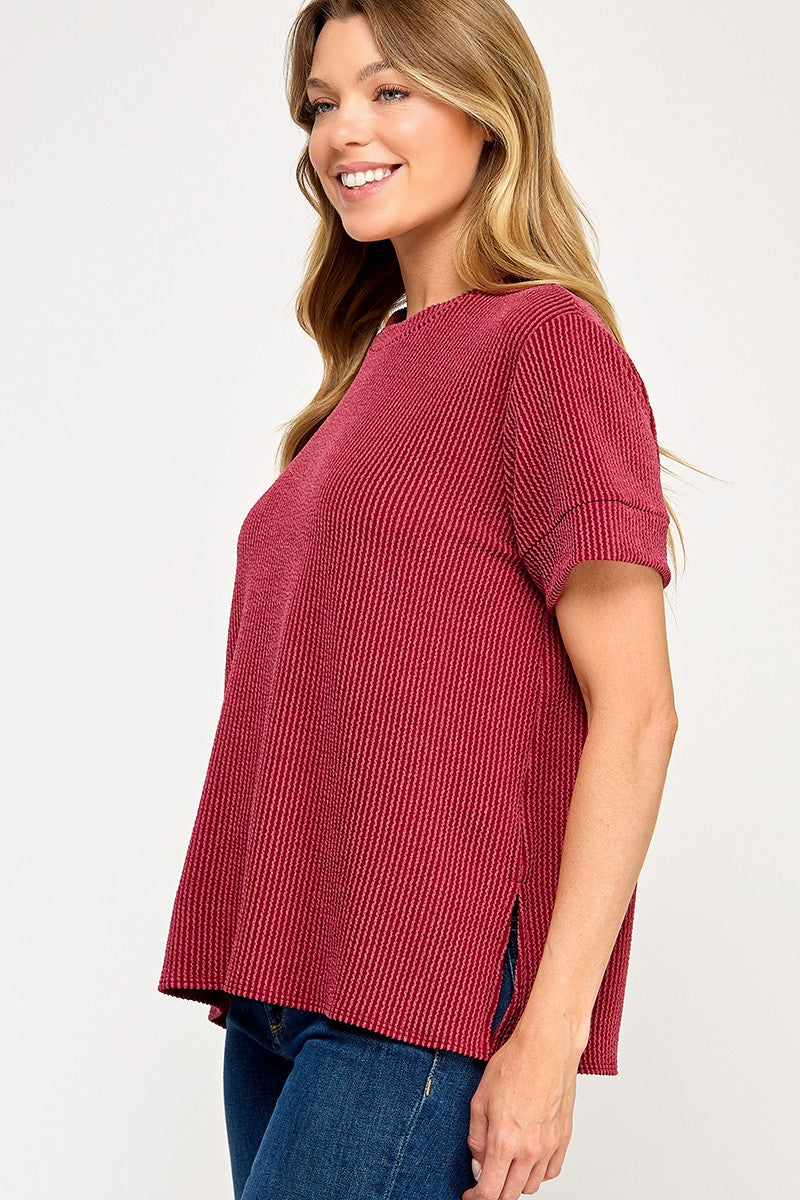Ribbed comfy tee