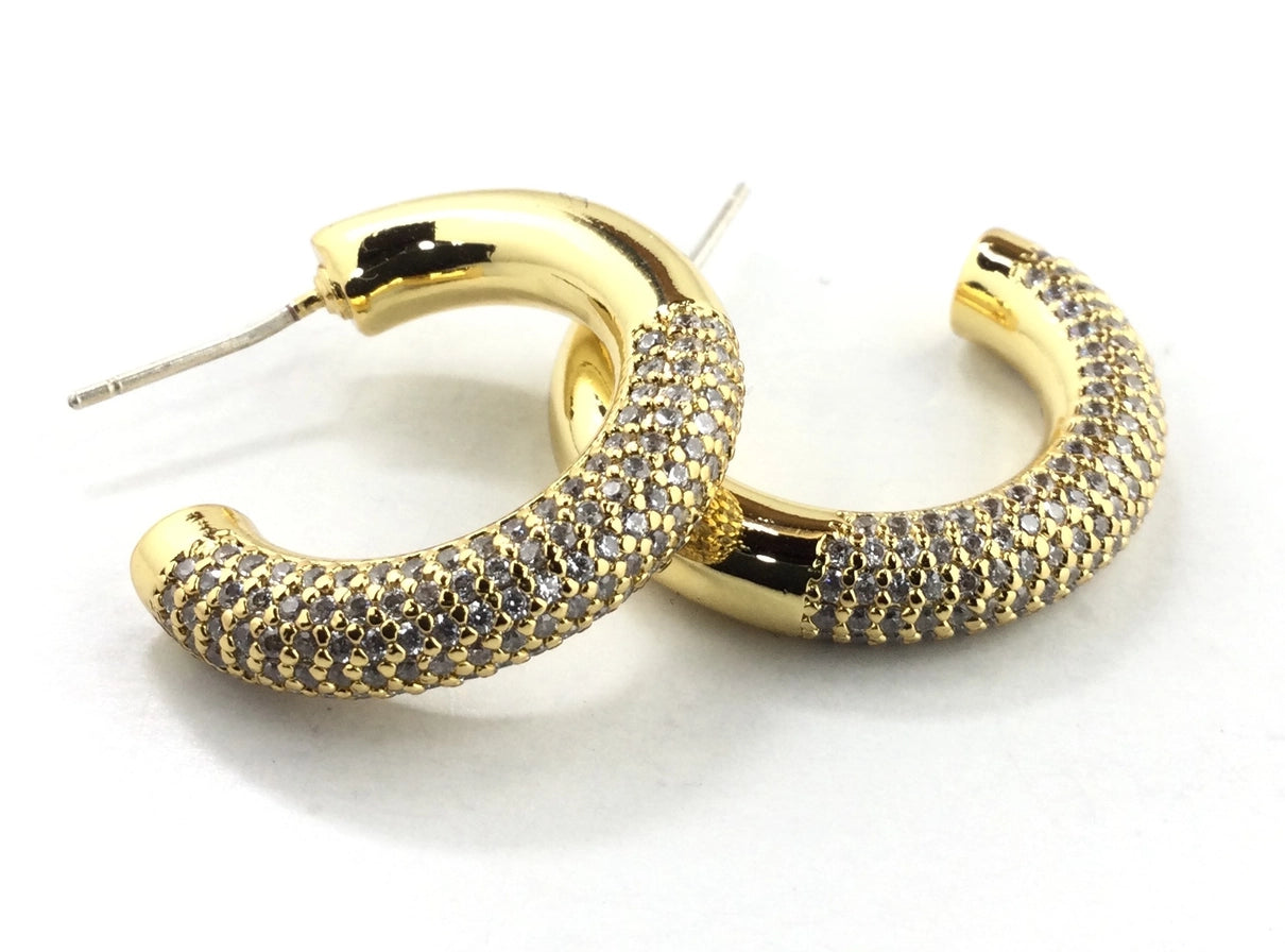 Studded Hoop Earrings