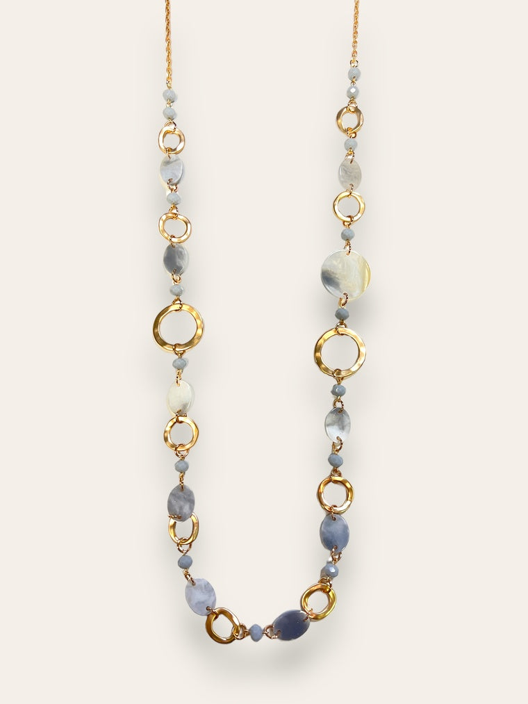 Circle & Disc Grey Neck