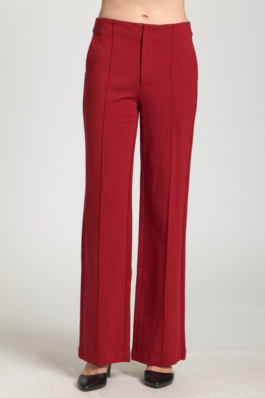 Pin Tucked Zip Pant