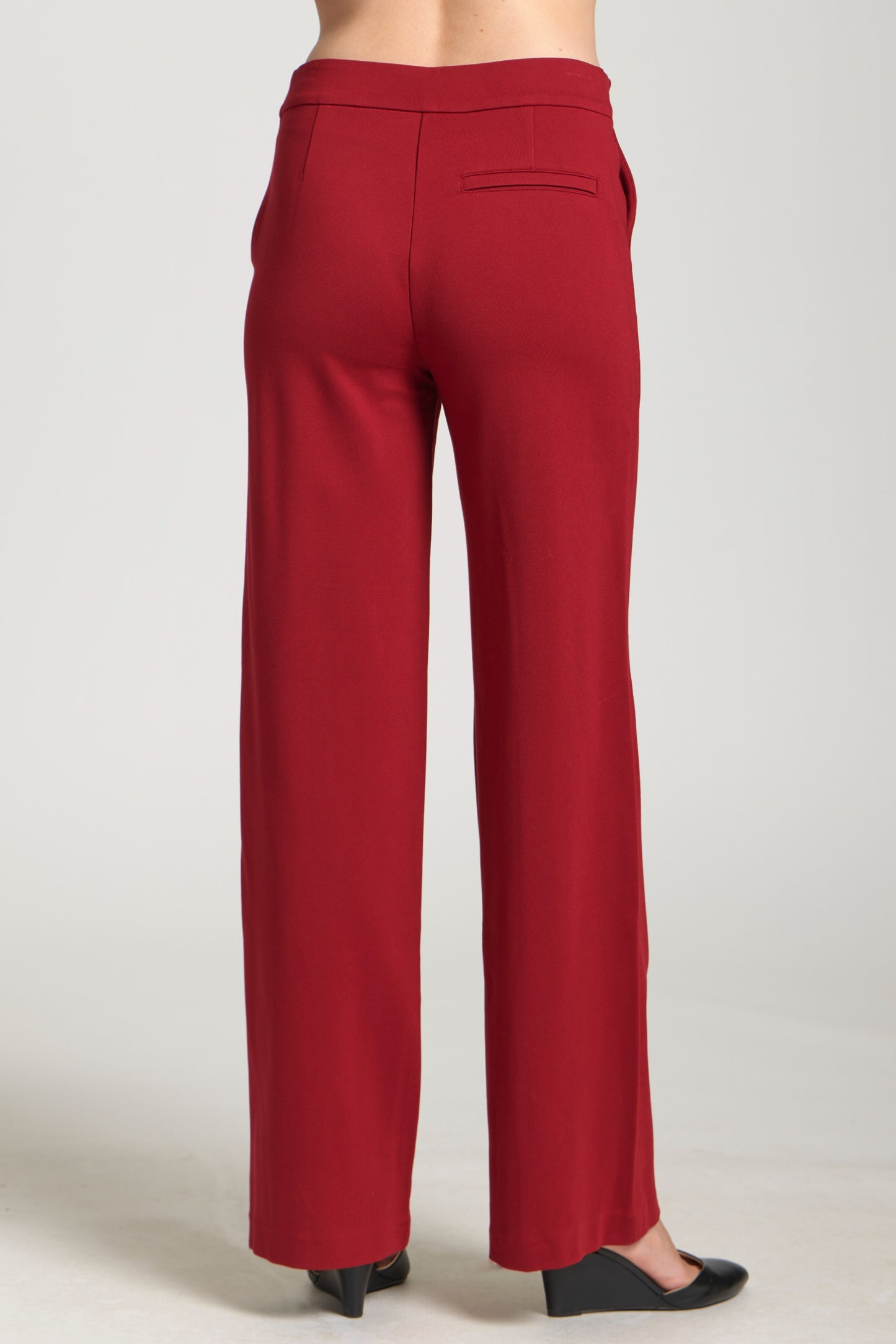 Pin Tucked Zip Pant