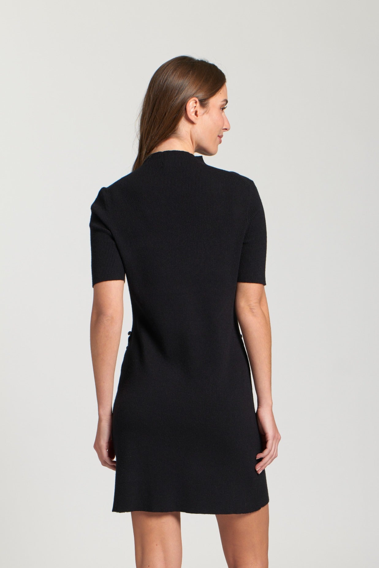 Sweater Dress Assym Seam