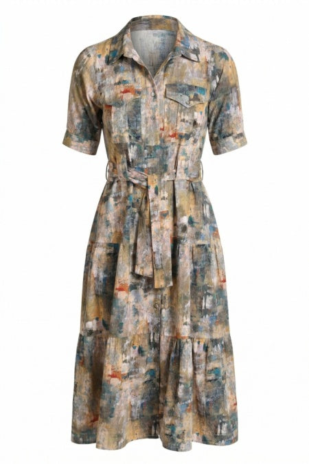 Tier Dress Patch Pocket