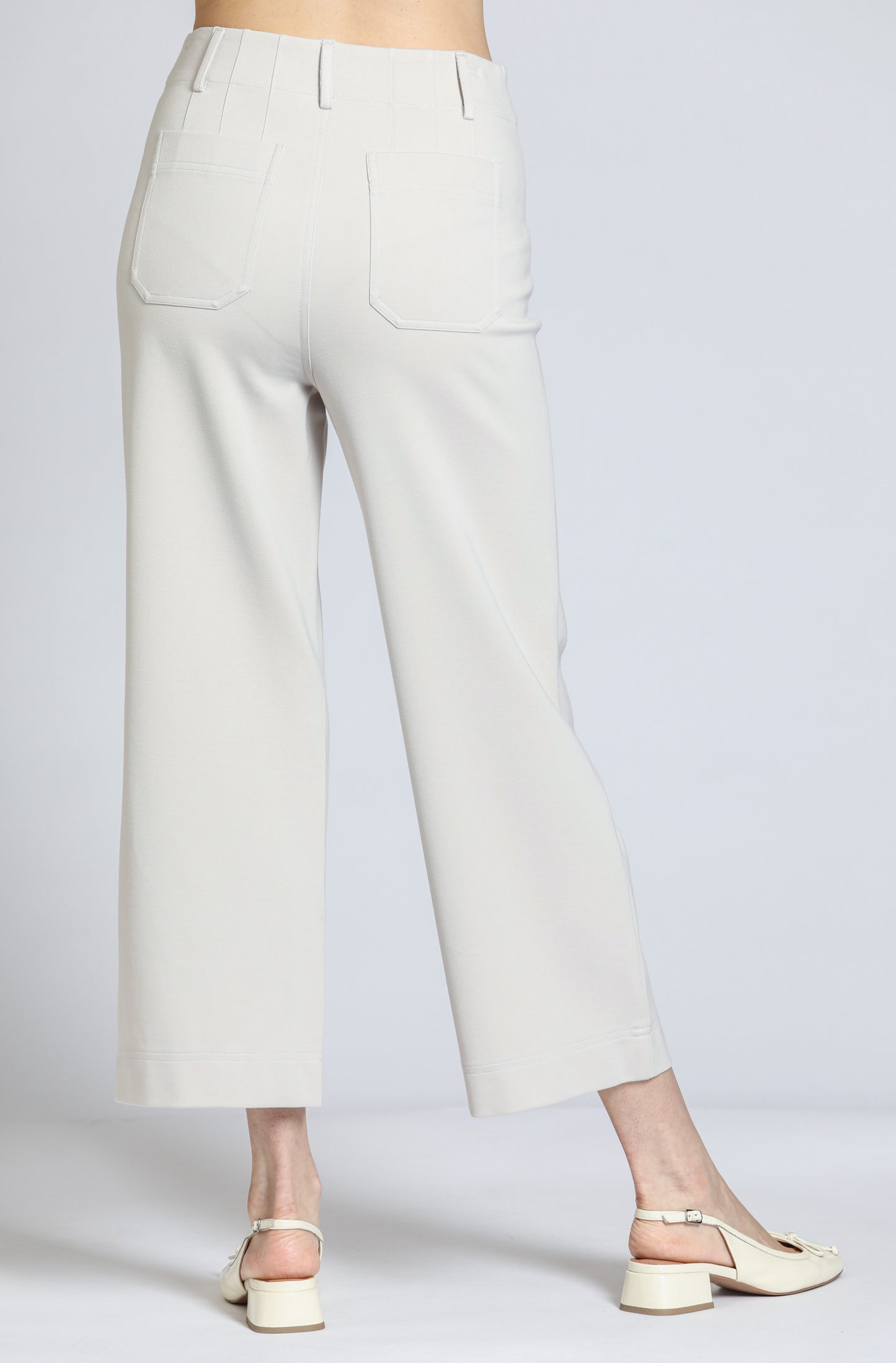 Ponte Crop Wide Leg
