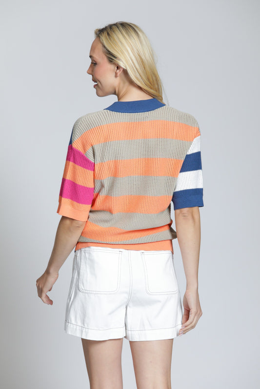 Open Knit Polo