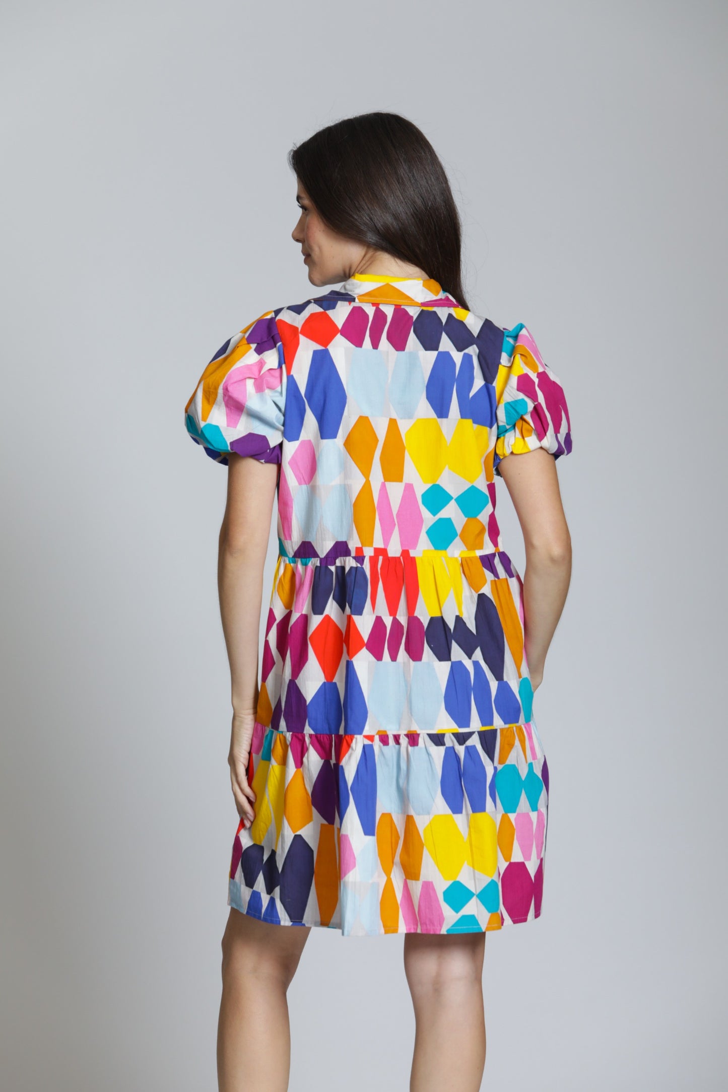 Flounce Shirt Dress