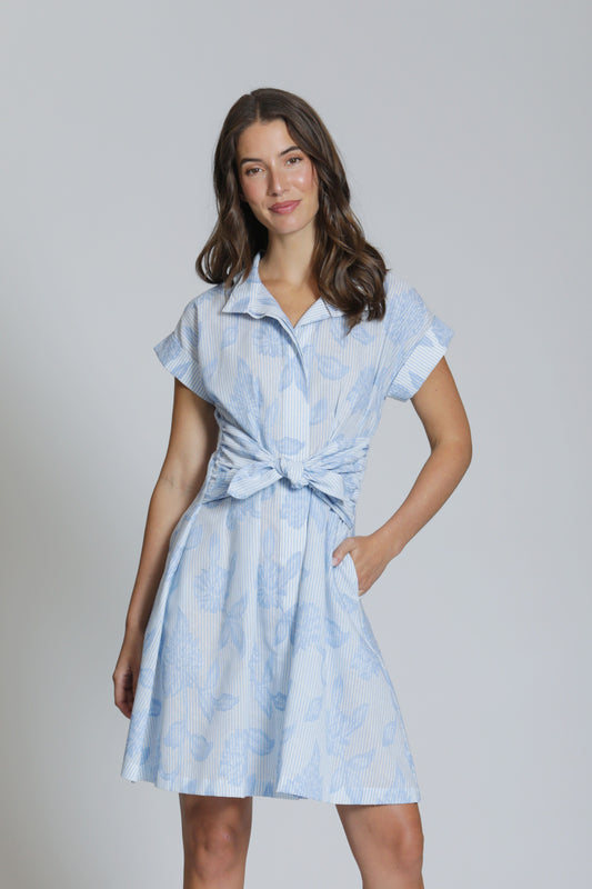 Chambray Button Shirt dress