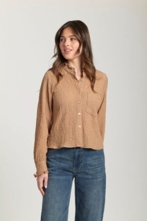 Check Shirt w/ Ruffle