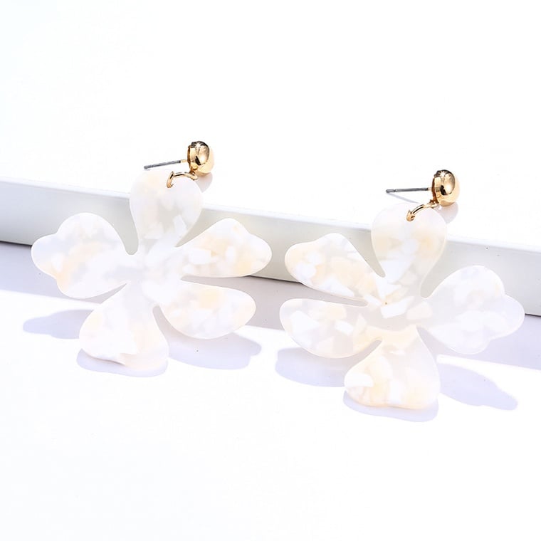 Enamel Flower Earring