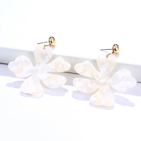 Enamel Flower Earring