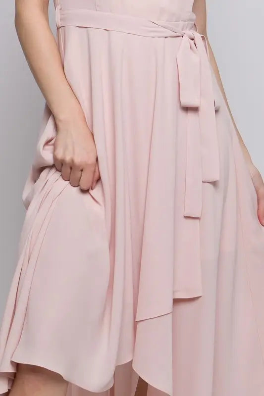 Ruffle Hi-Low Maxi Dress