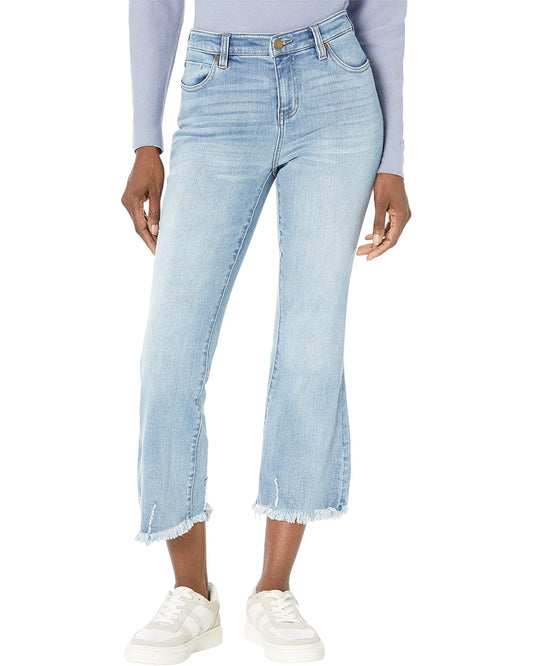 Hannah Crop Flare Fray