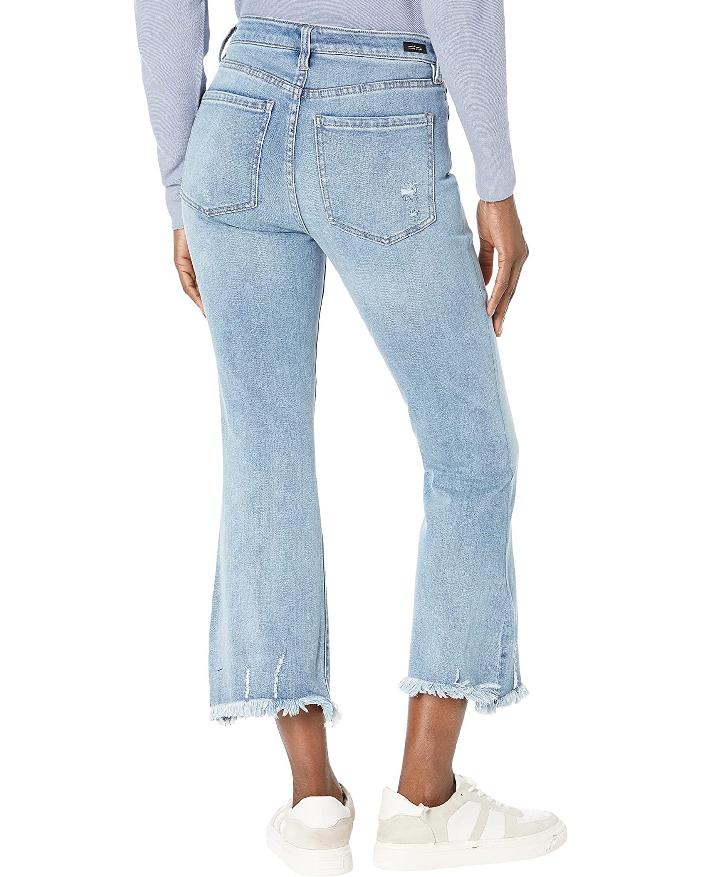 Hannah Crop Flare Fray