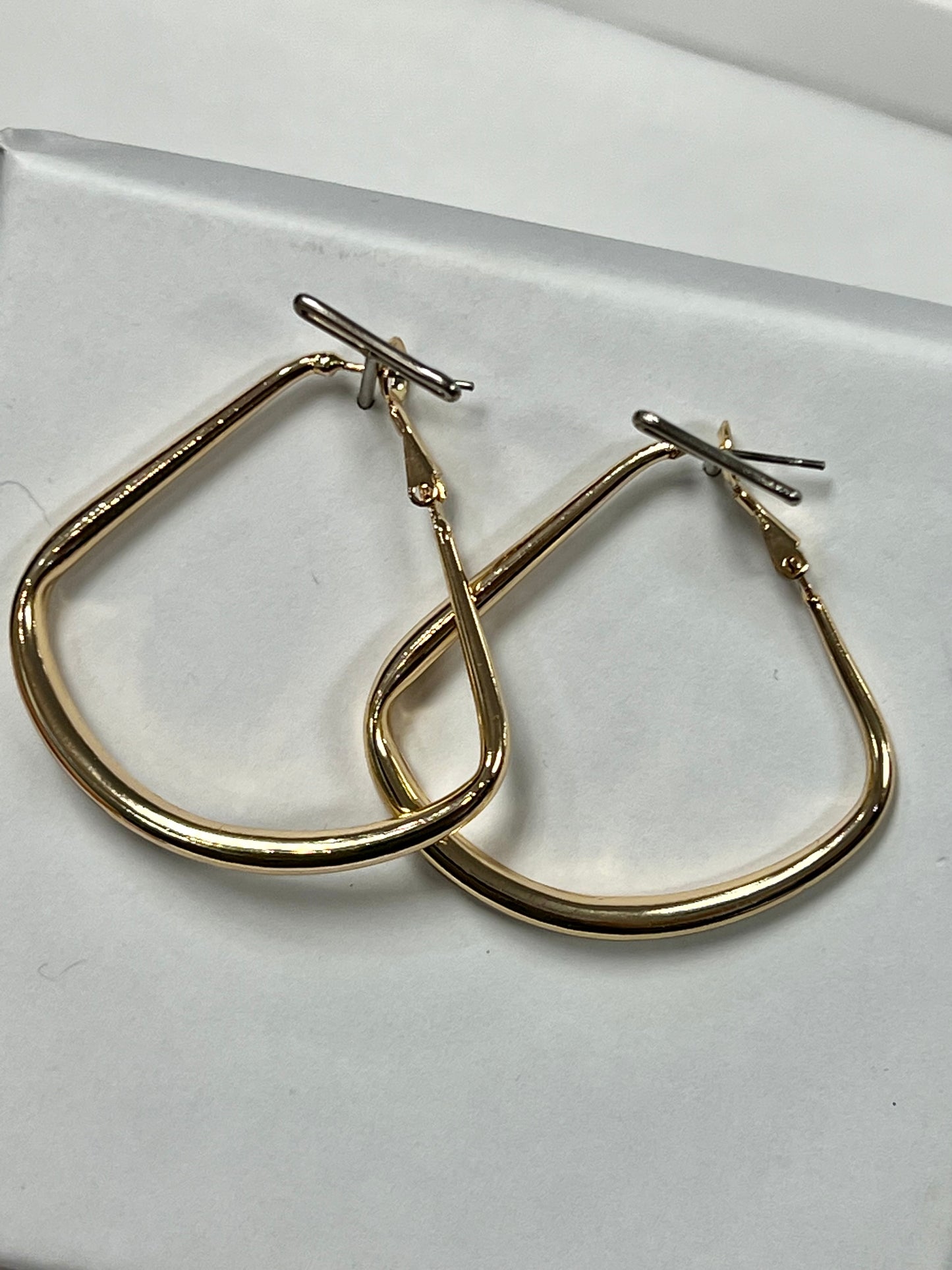 Fan Shape Hoop Earrings