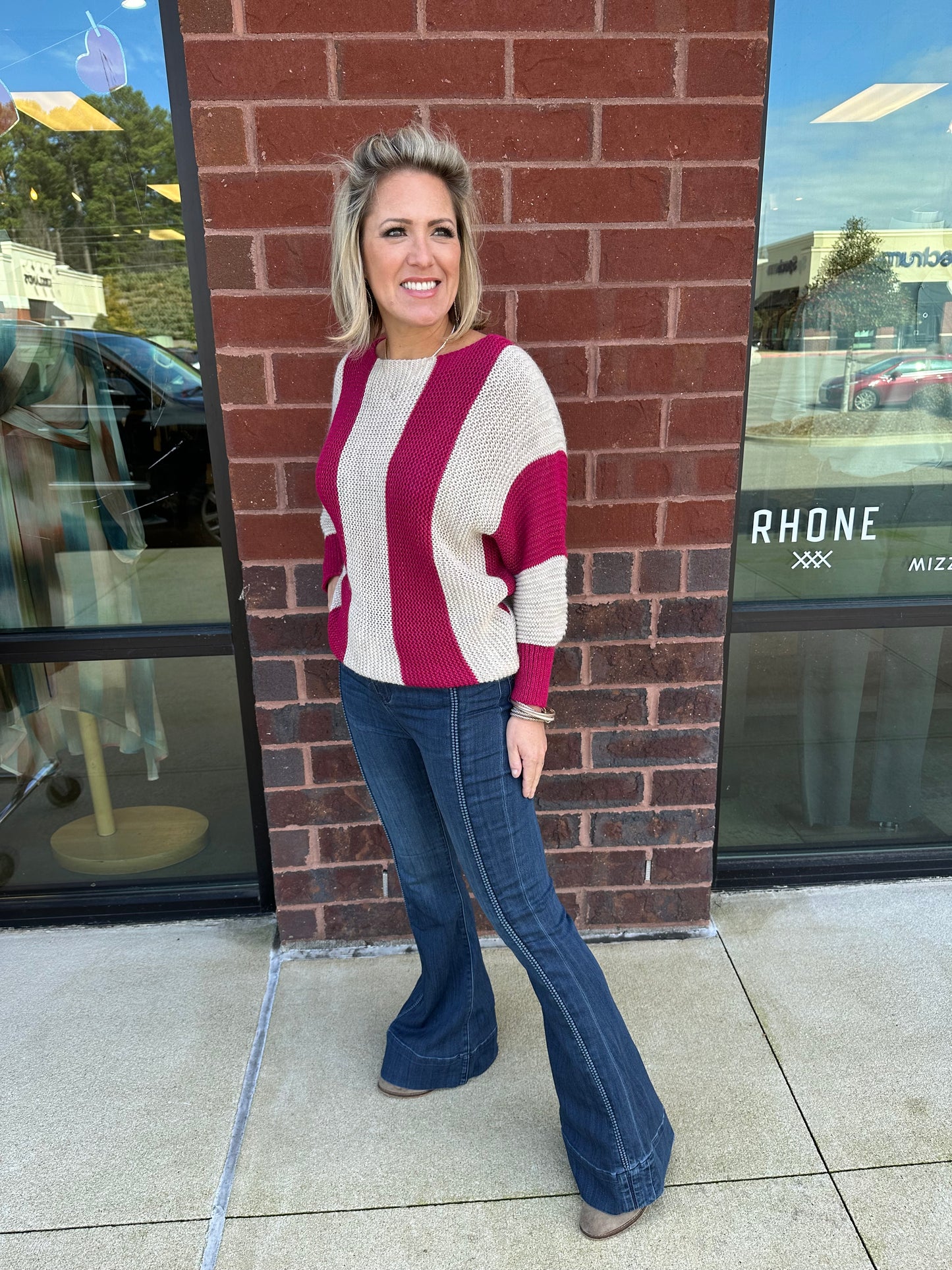 Shimmer Stripe Sweater