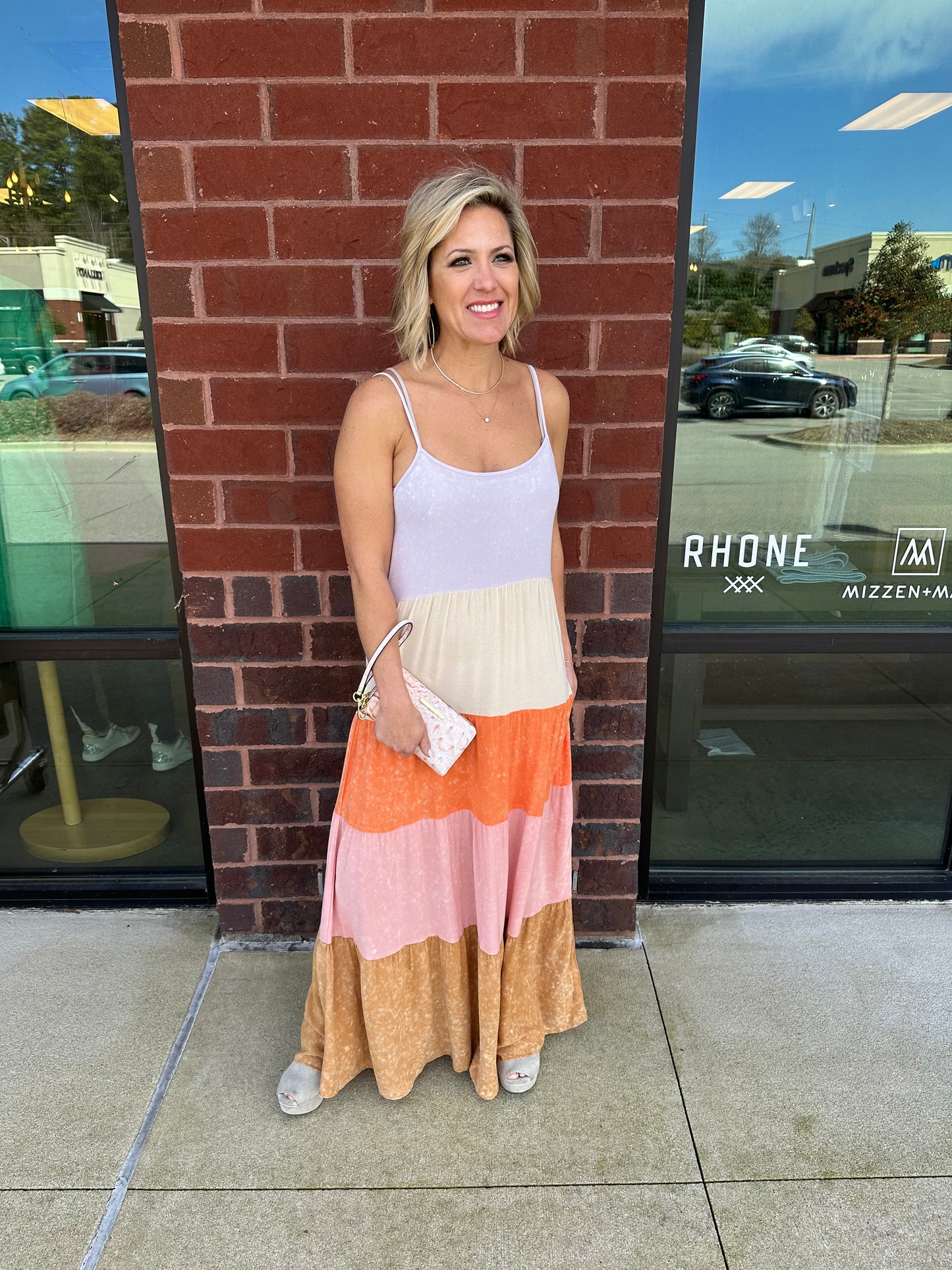 Color Block Cami Dress