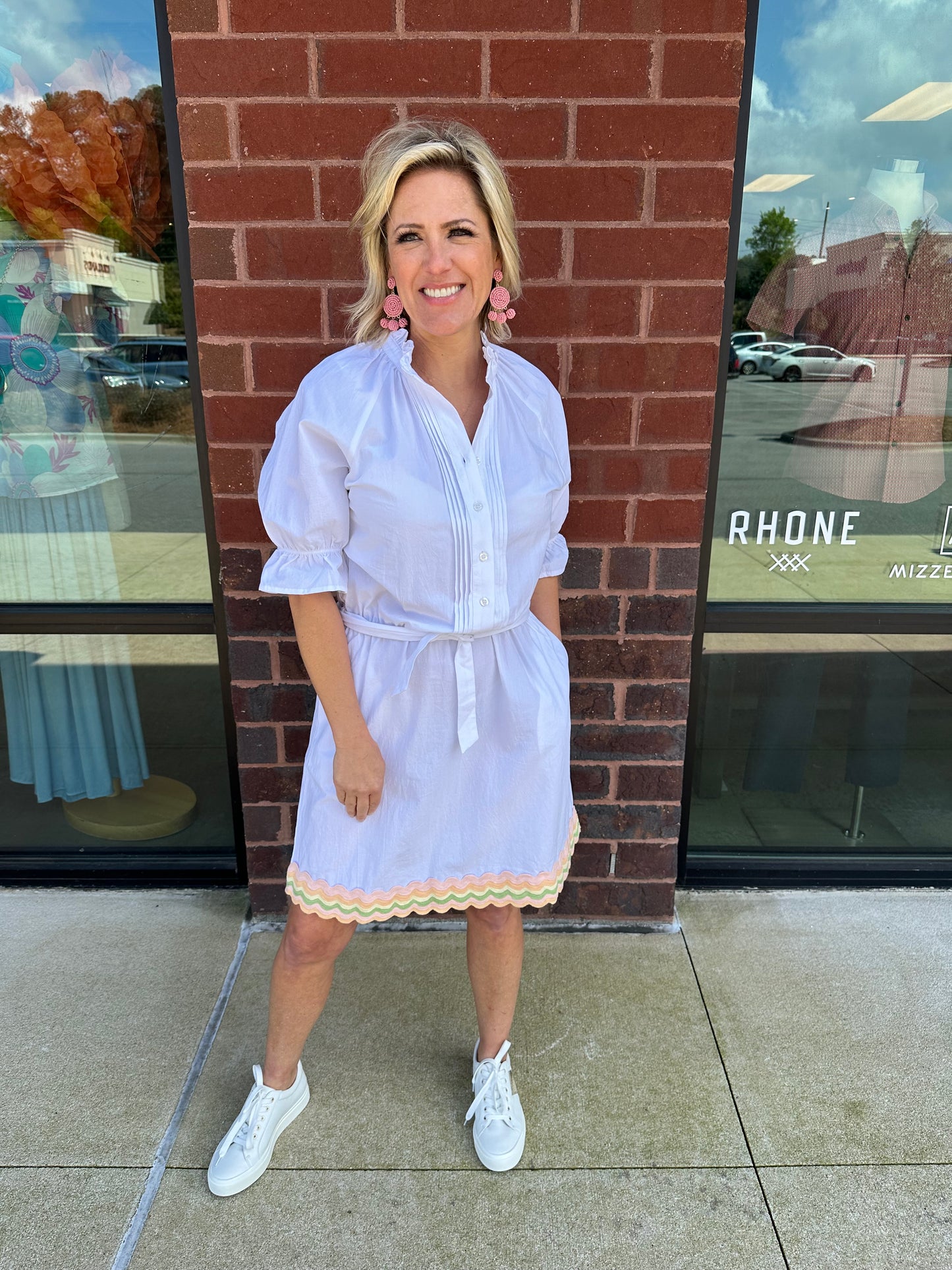 Wave Stripe Hem Dress